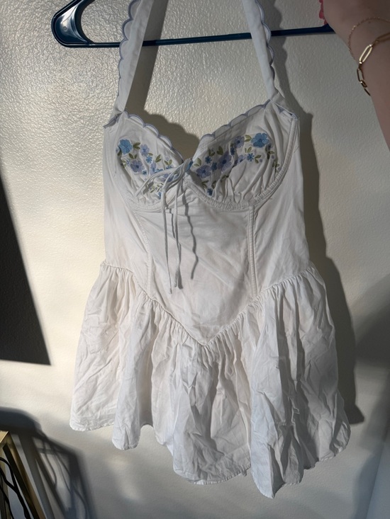 For Love & Lemons Poplin Bustier Mini Dress - Size M - Picture 3 of 6